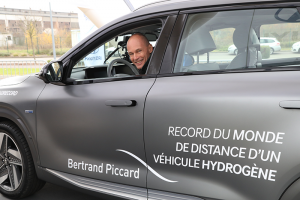 Bertrand Piccard - tentative de battre le record voiture hydrogène - Novembre 2019 - © Pascal Bodez / Région Grand Est
