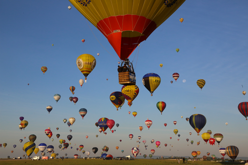 Das Heißluftballon-Festival Grand Est Mondial Air Ballons
